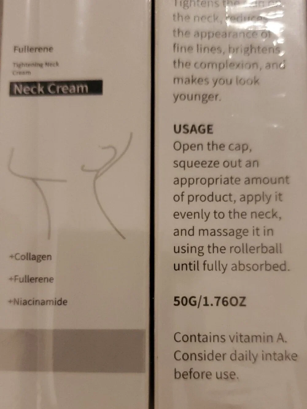 Brand New Collagen Fullerene Neck Cream - 2 Pack